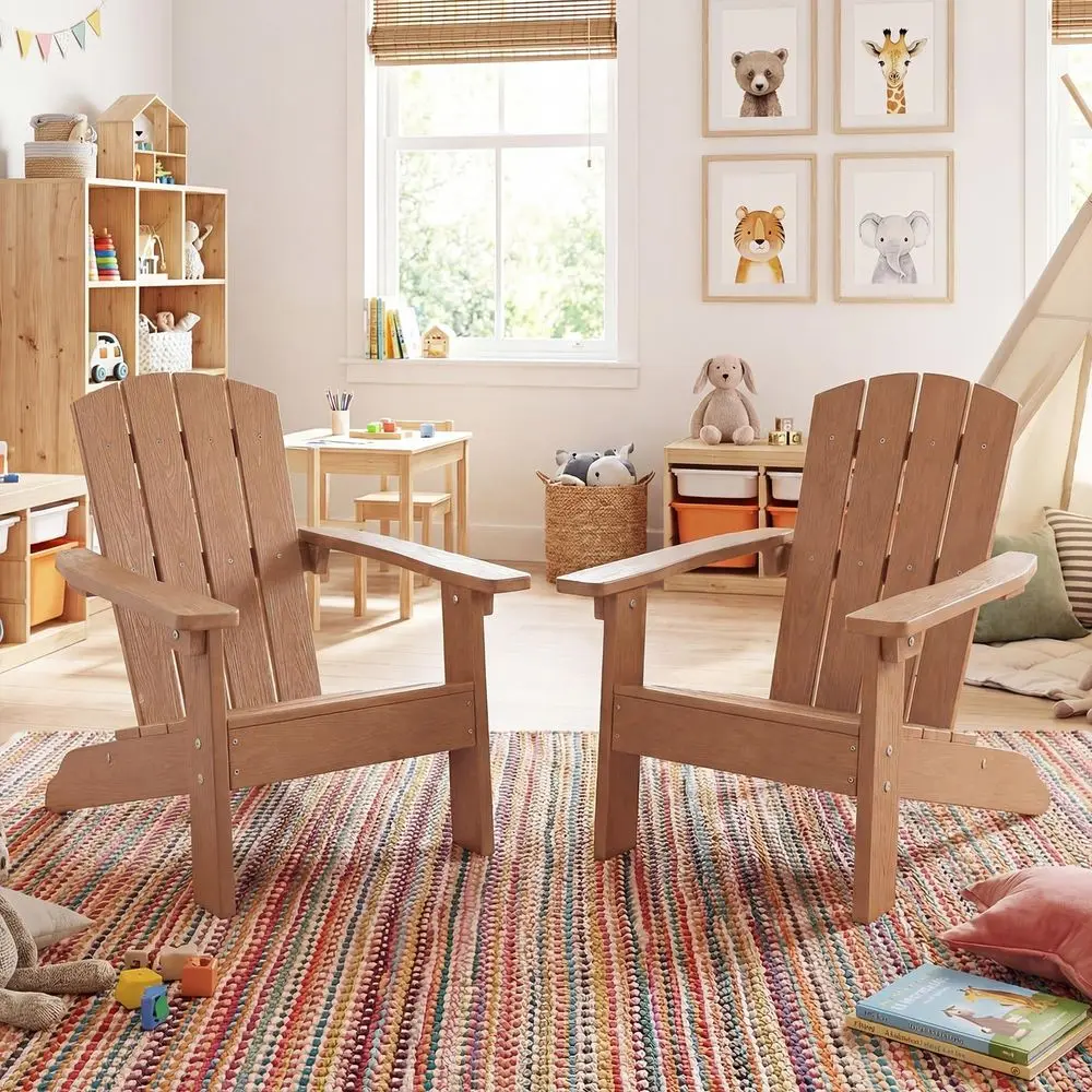 Kids Adirondack Chair, AllWeat - Kids Outdoor Lawn Chair のレビューと価格