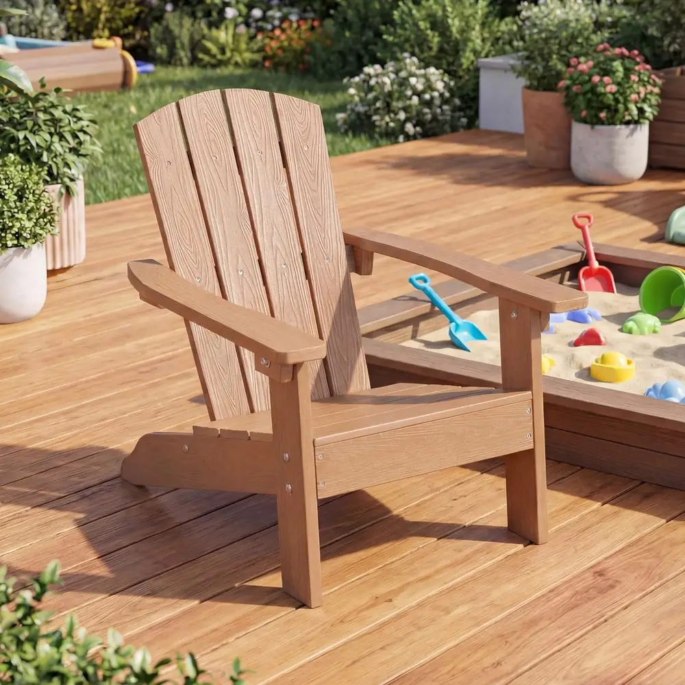 Kids Adirondack Chair, AllWeat - Kids Outdoor Lawn Chair のレビューと価格