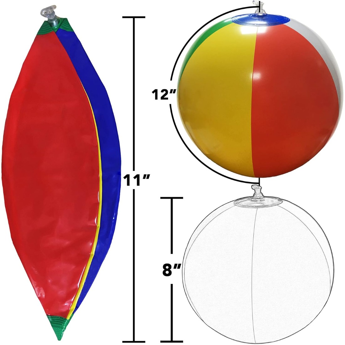 5 Pack Bulk Rainbow Inflatable - Kids Outdoor Pool のレビューと価格