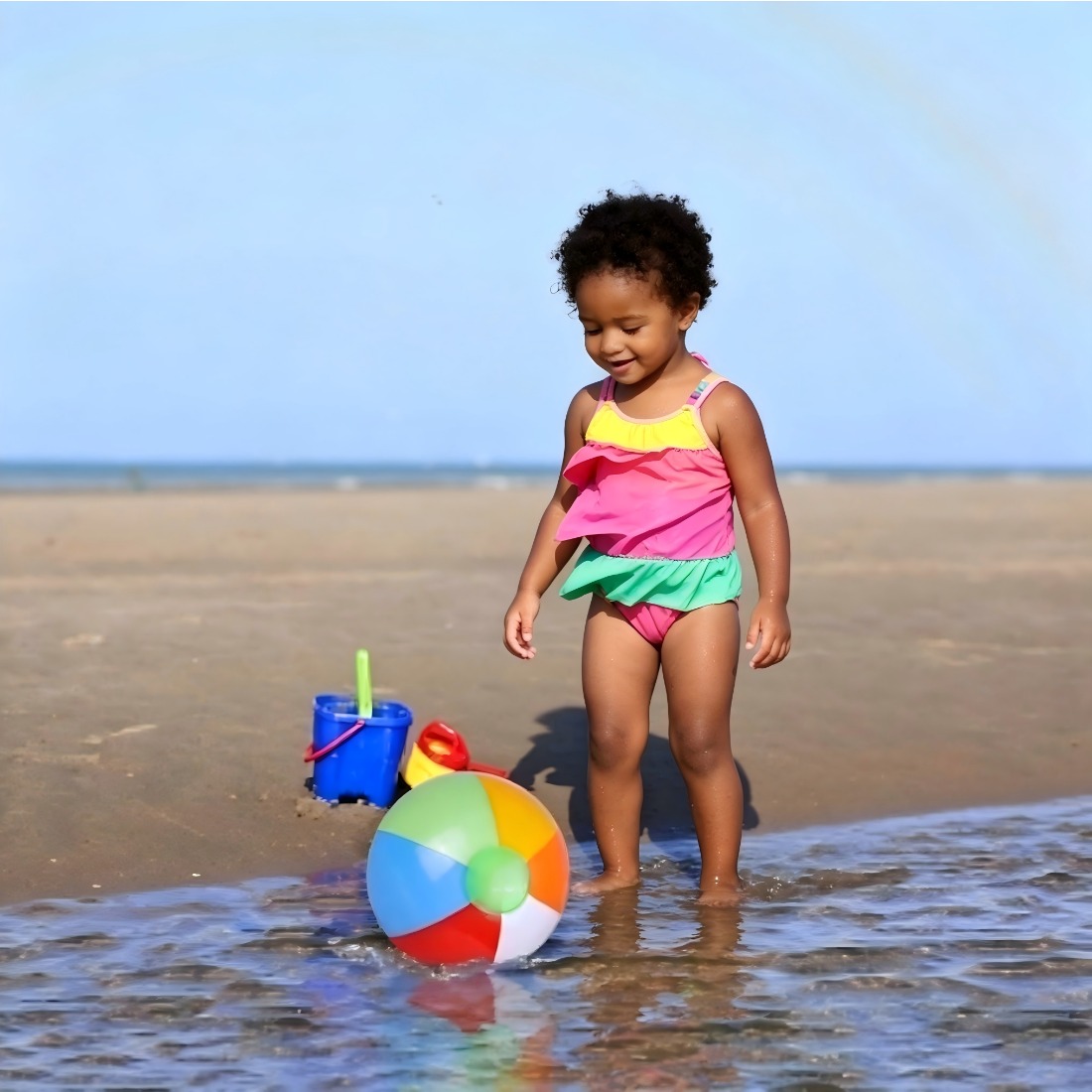 5 Pack Bulk Rainbow Inflatable - Kids Outdoor Pool のレビューと価格