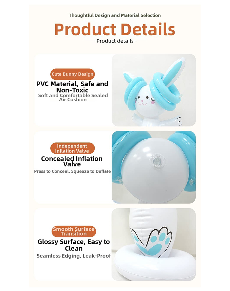 Easter Inflatable Bunny Ring T - Kids Outdoor Activity Set のレビューと価格