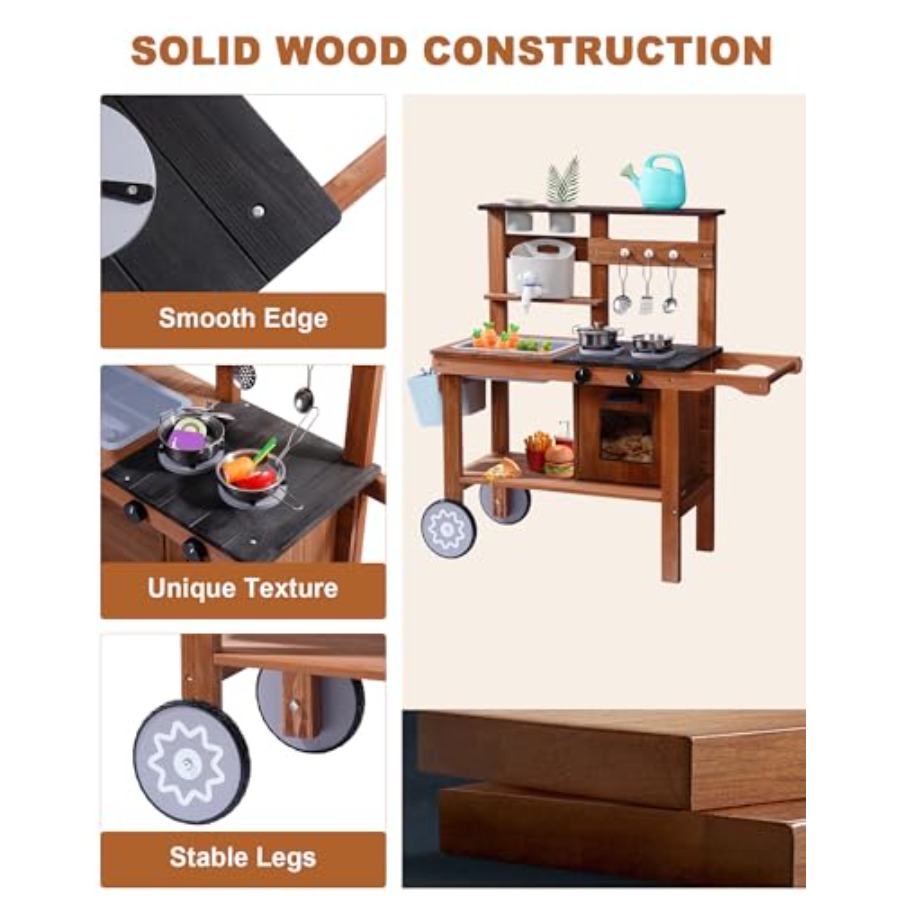 Outdoor mud kitchen for kids w - Kids Outdoor Sink のレビューと価格