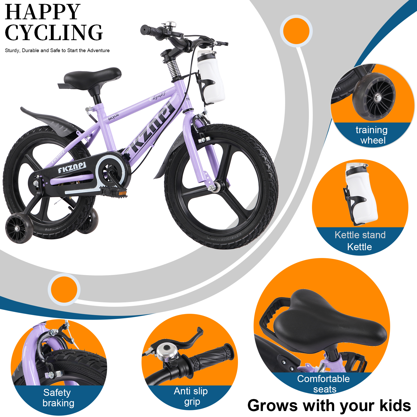 Kids Bike with Training Wheels - Kids Outdoor Ride On のレビューと価格