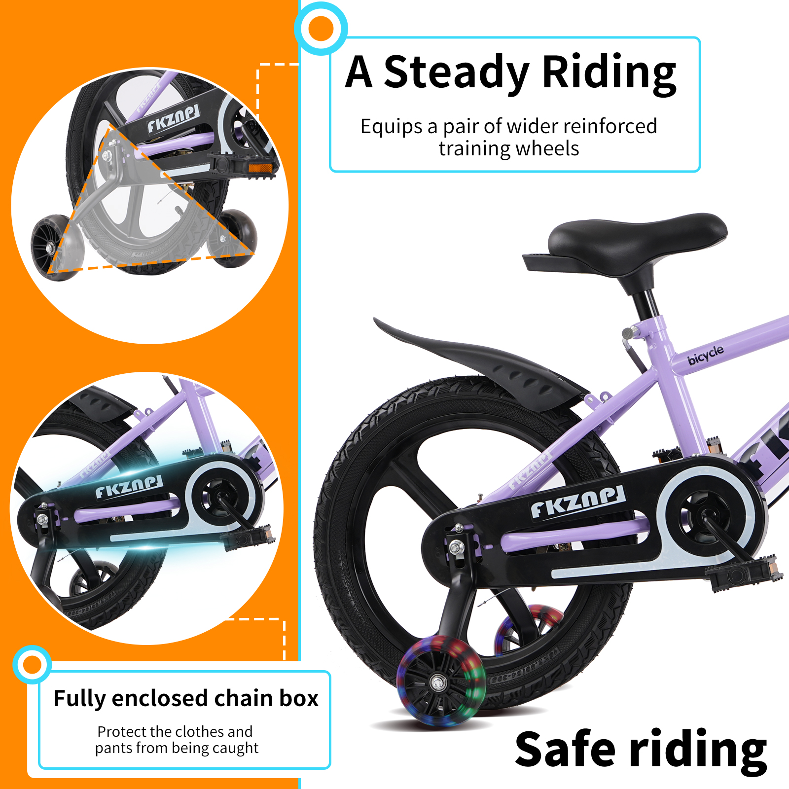 Kids Bike with Training Wheels - Kids Outdoor Ride On のレビューと価格