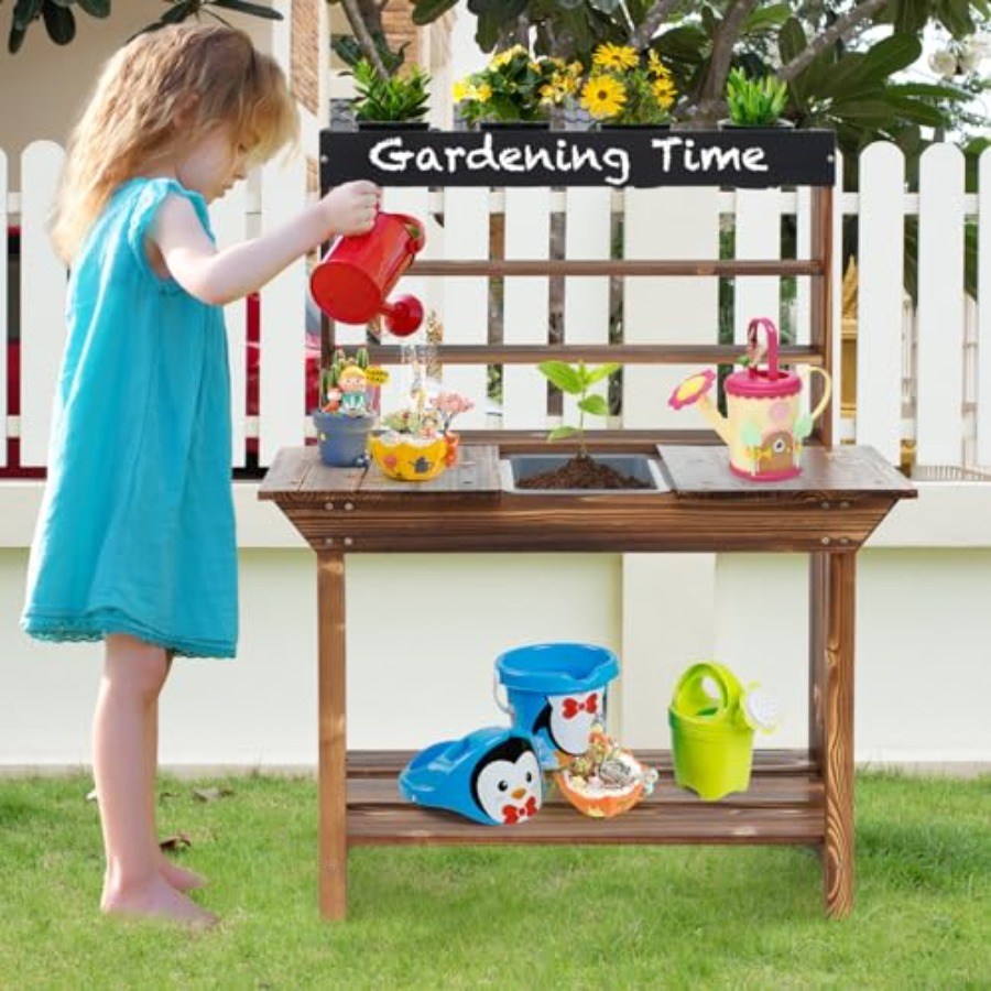 Outdoor kids potting bench for - Kids Outdoor Storage のレビューと価格