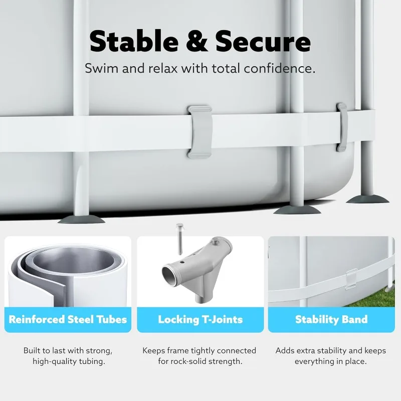 SLOOSH Round Above Ground Pool - Kids Outdoor Pool のレビューと価格