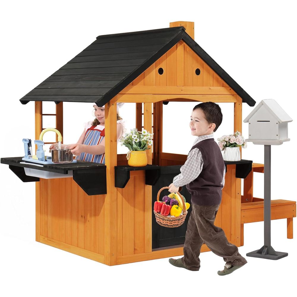 MOR Kids Outdoor Playhouse wit - Kids Outdoor Sink のレビューと価格