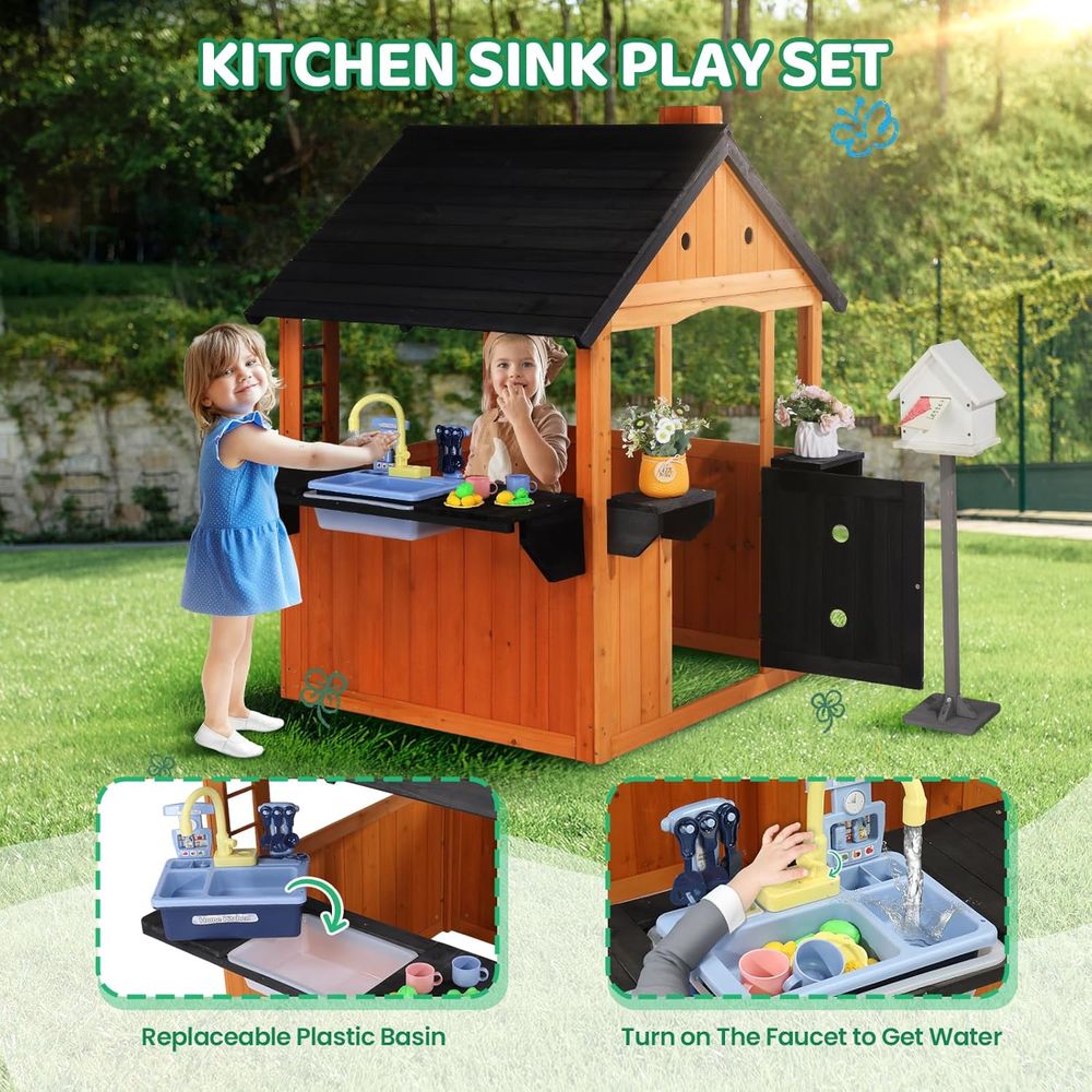 MOR Kids Outdoor Playhouse wit - Kids Outdoor Sink のレビューと価格
