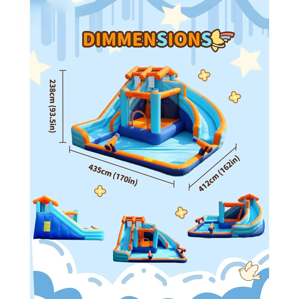 Large Water Slide Bounce House - Kids Outdoor Pool のレビューと価格
