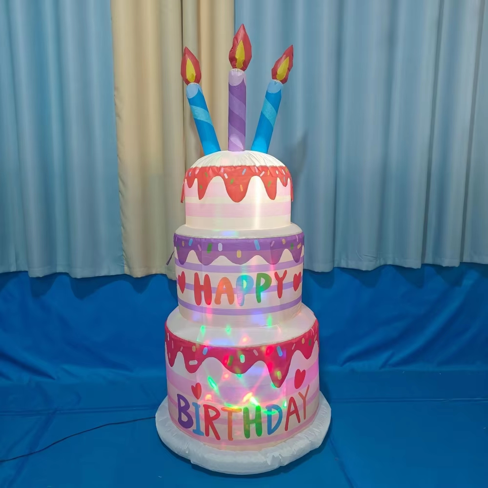 1.8M Inflatable Birthday Cake  - Kids Outdoor Gifts のレビューと価格
