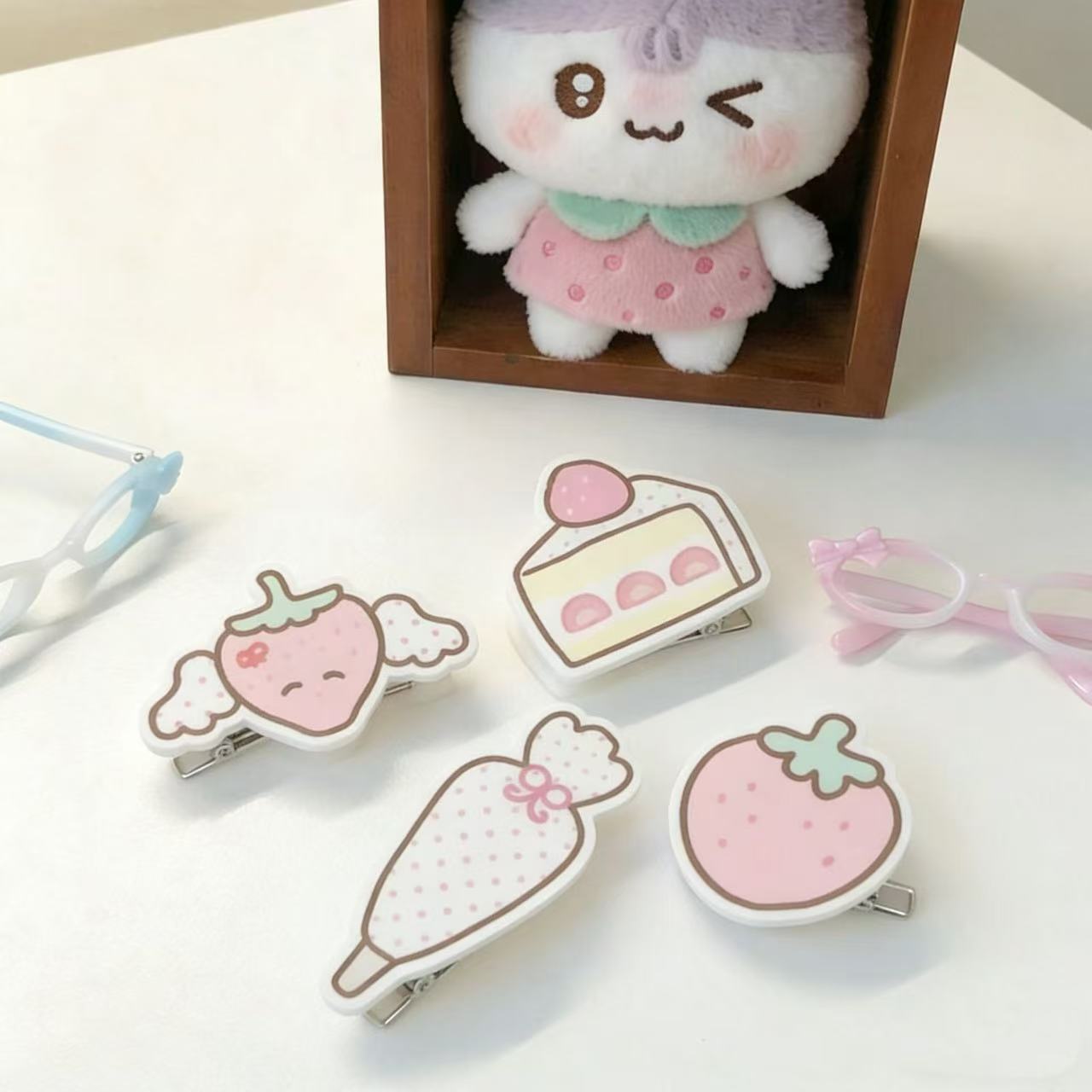 INS Strawberry Cake Hair Clip  - Kids Outdoor Activity Set のレビューと価格