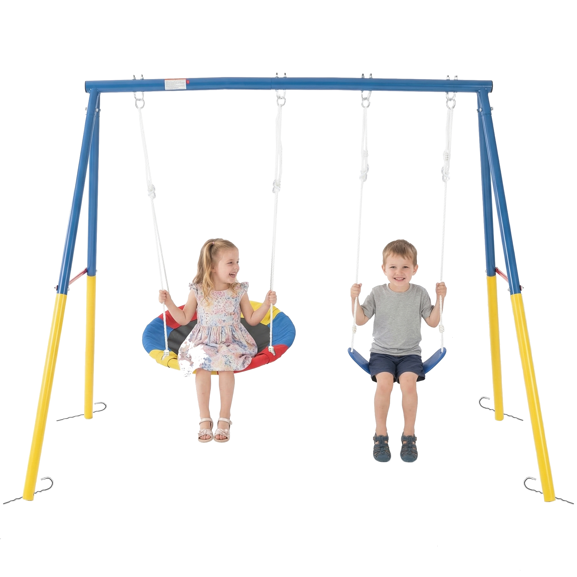 Outdoor Swing Set with Backyar - Kids Outdoor Activity Set のレビューと価格