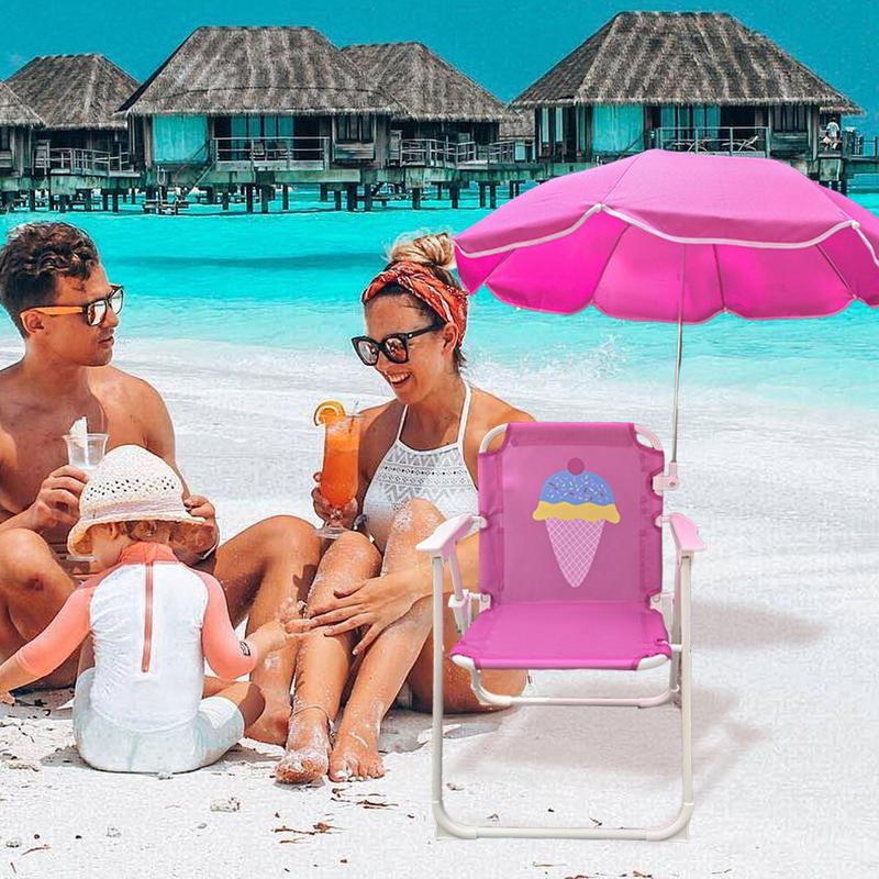 Kids Umbrella Chair Beach Sand - Kids Outdoor Lawn Chair のレビューと価格